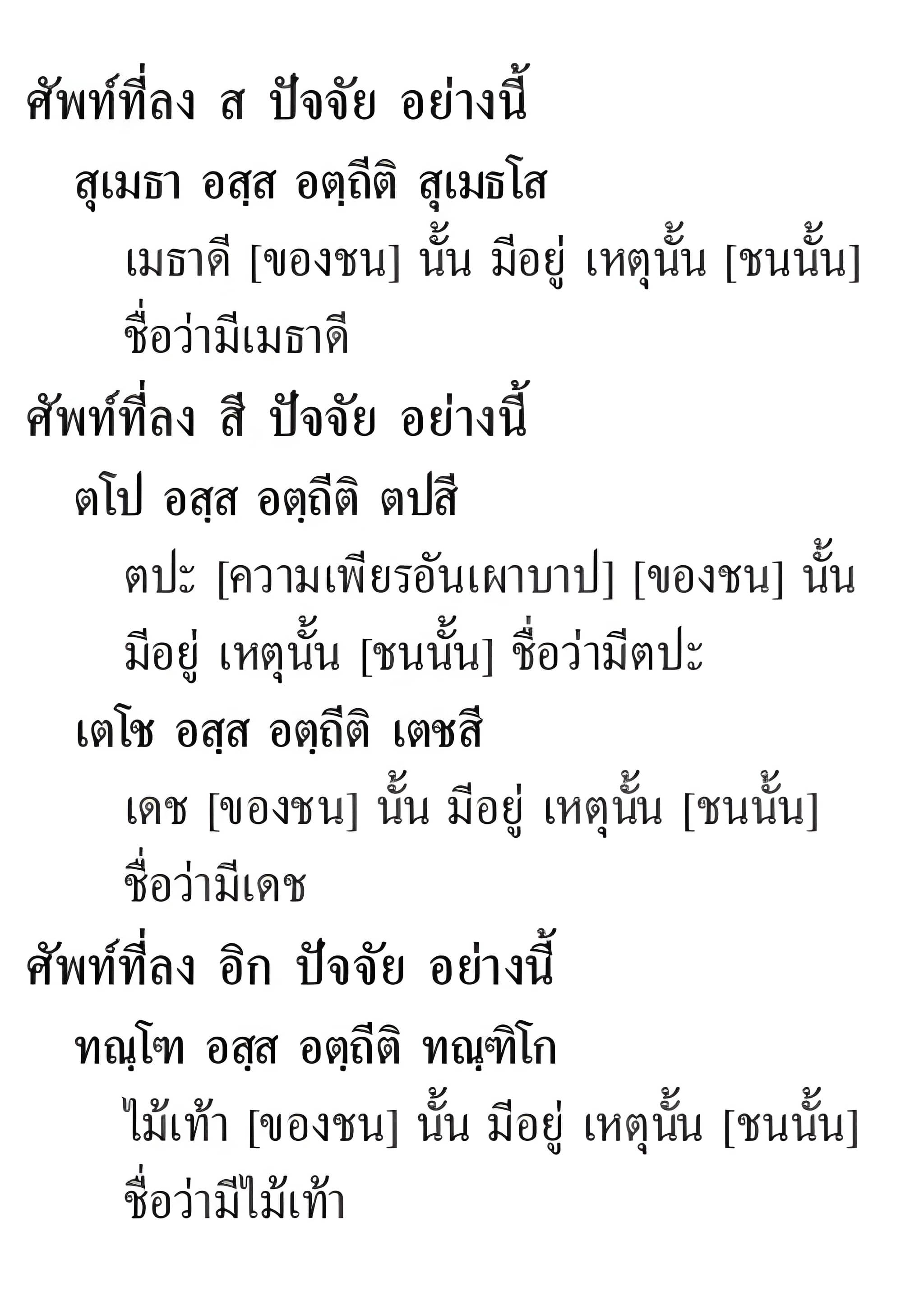 074 ตทัสสัตถิตัทธิต