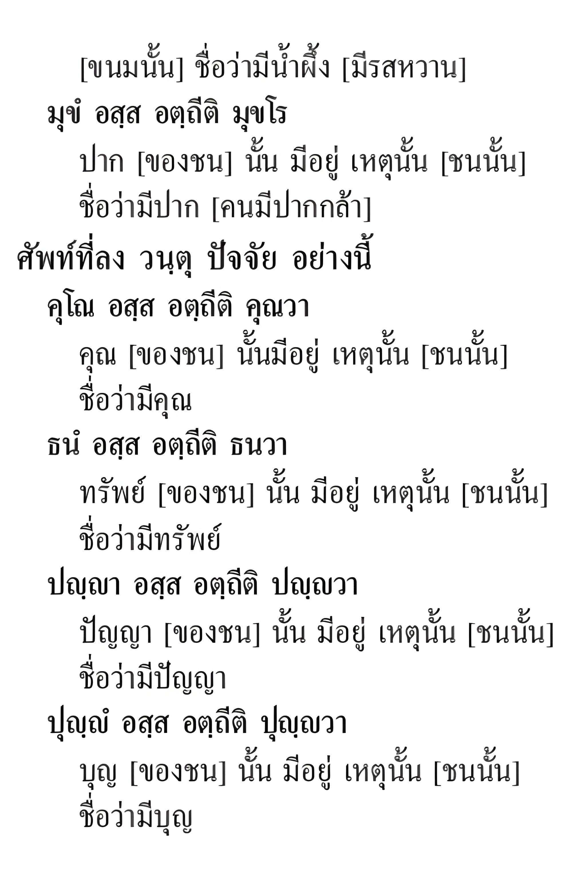 074 ตทัสสัตถิตัทธิต