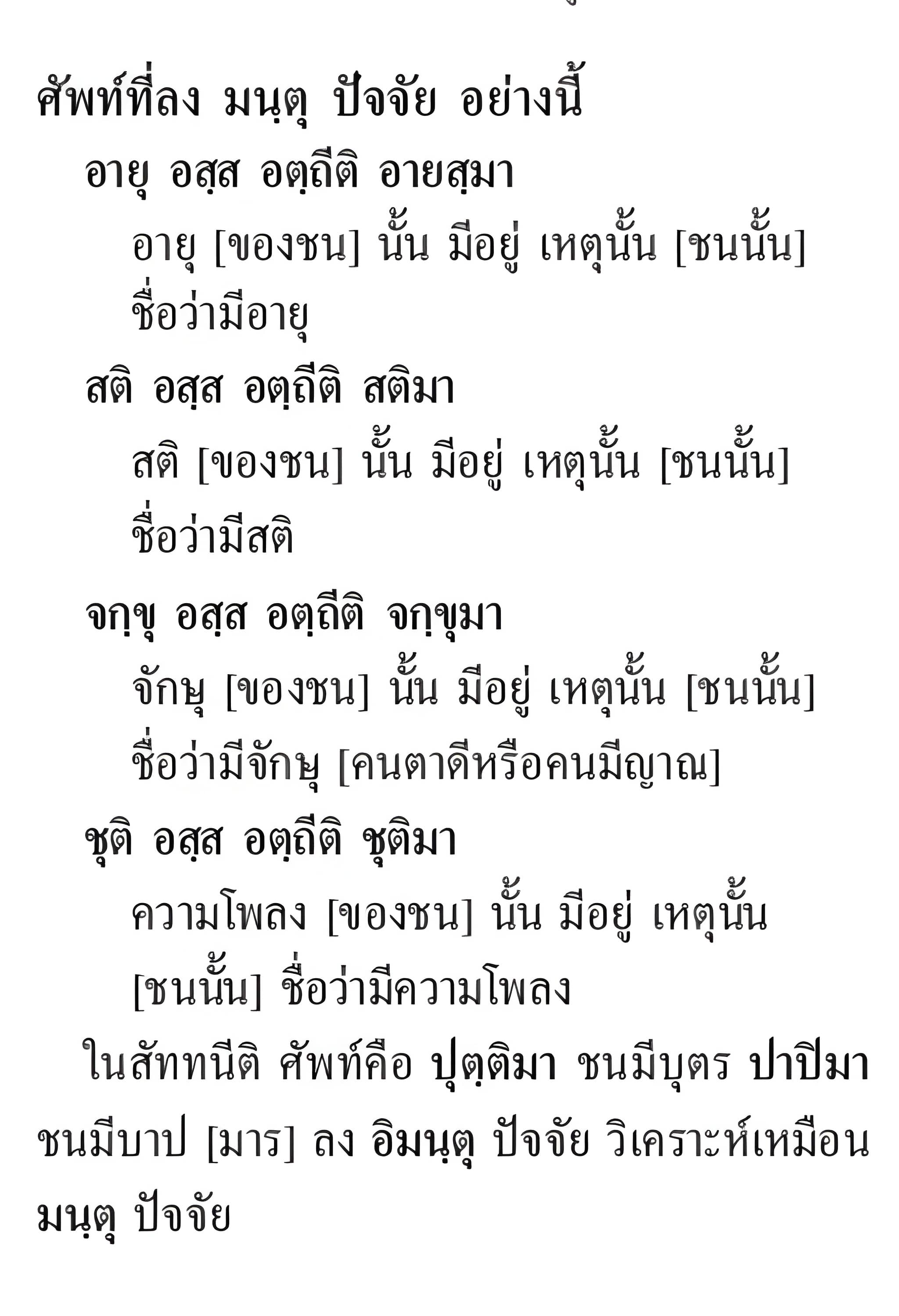 074 ตทัสสัตถิตัทธิต