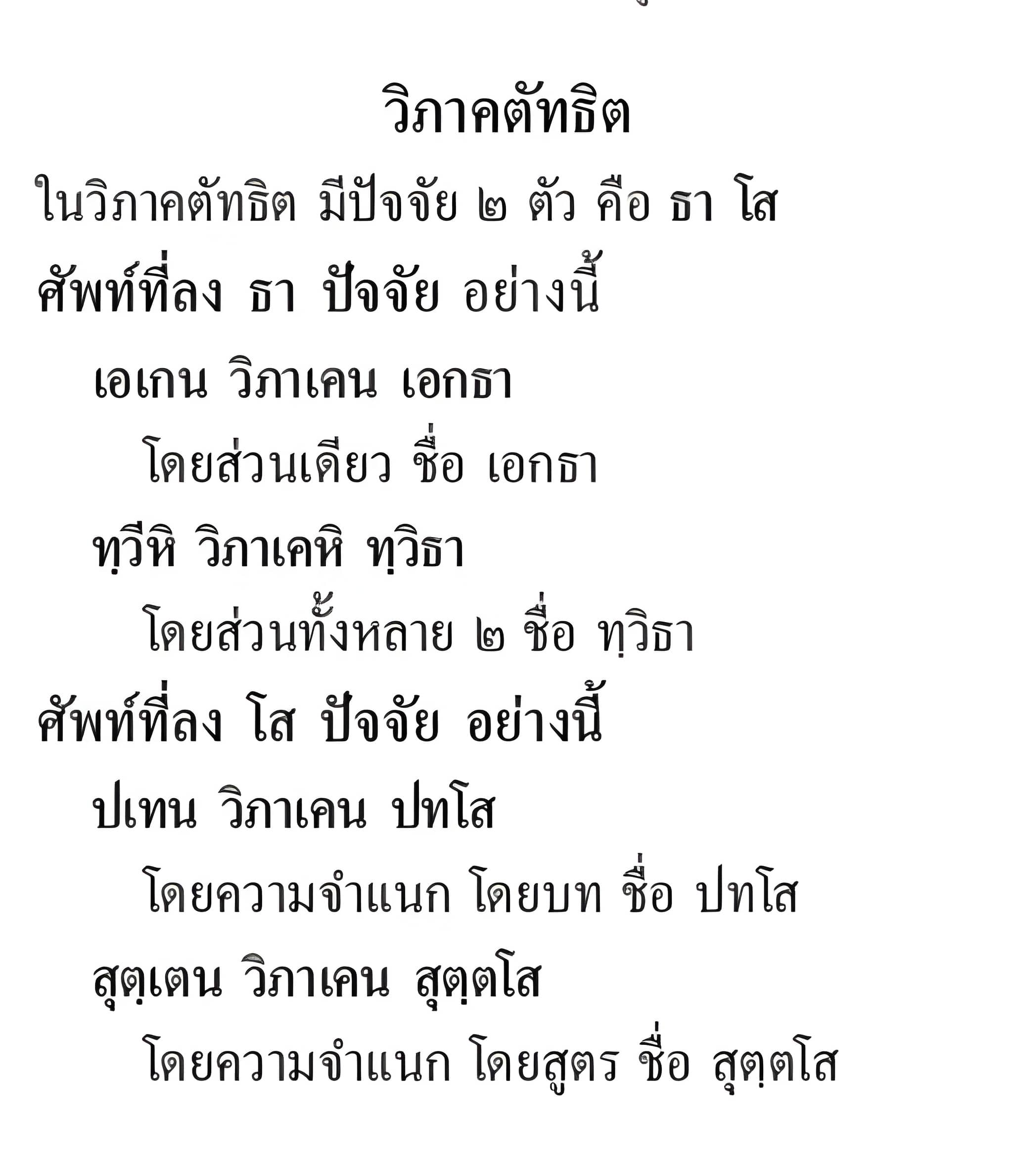 078 วิภาคตัทธิต